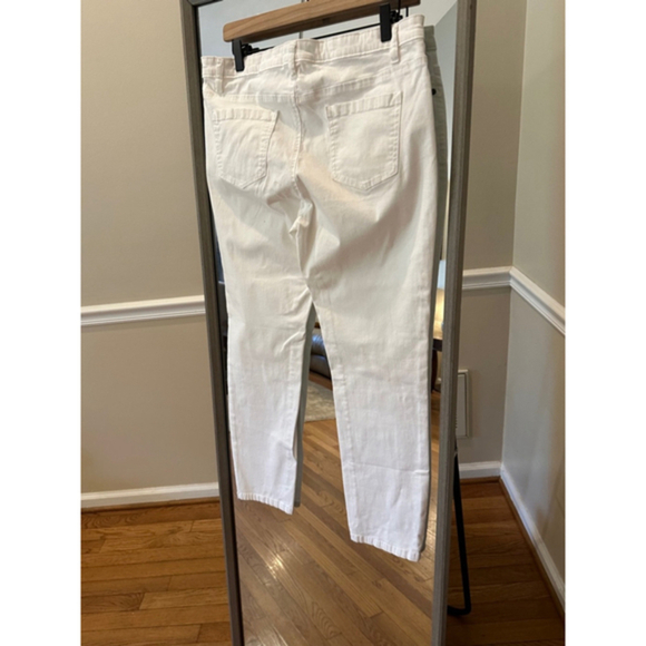 Women's Buffalo‎ David Bitton White Stretchy Skinny Mod Rise Jeans Size 12 - Picture 1 of 3